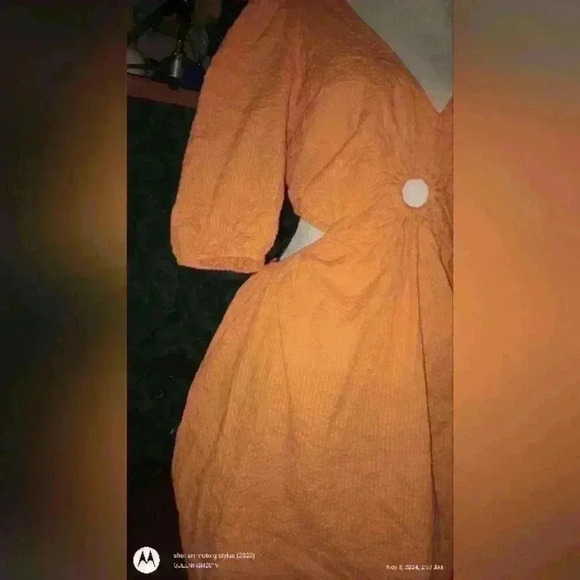 And Now This Keyhole Dress Womens Plus size 1X Mango Color NWT - Picture 3 of 16